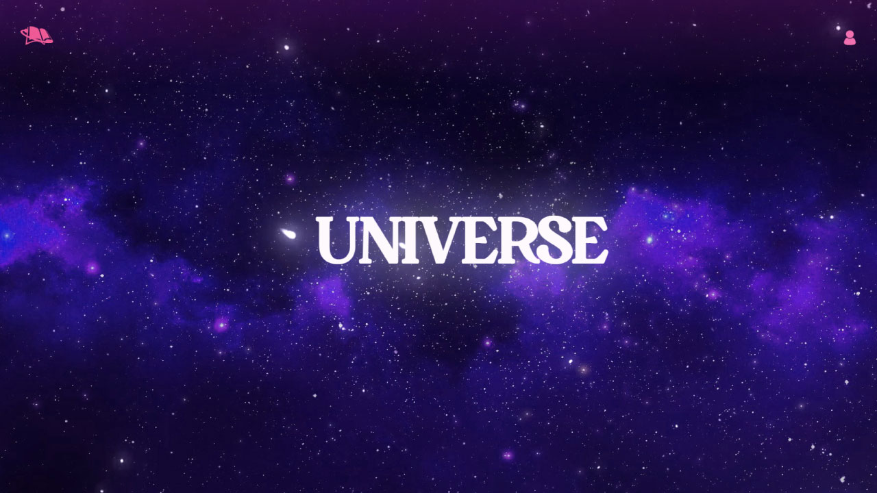 Capture d'écran du projet Universe